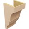 Ekena Millwork 8"W x 8"D x 16"H Wide Asheboro Rough Cedar Woodgrain TimberThane Corbel, Primed Tan CORUR08X08X16ASHRCPR - alternate 5
